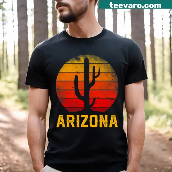 Distressed vintage Arizona graphic T-shirt for men