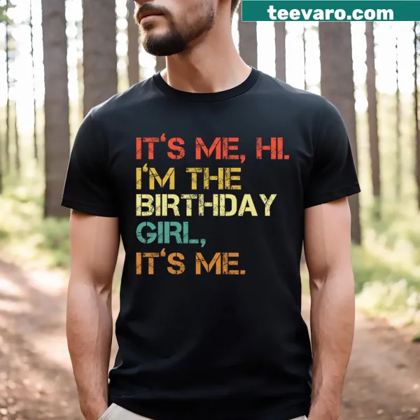 Retro Birthday Girl graphic with playful text