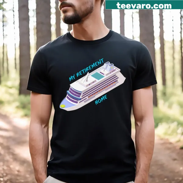 Retirement home cruise ship t-shirt with playful graphic