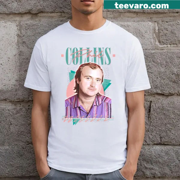 Retro 80s aesthetic Phil Collins fan t-shirt