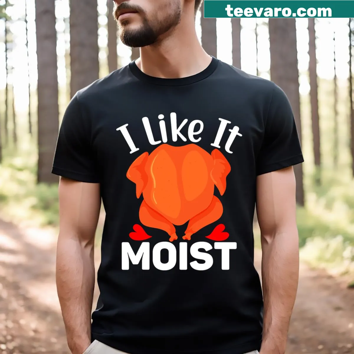 Funny Thanksgiving T-shirt with 'Turkey Day Friendsgiving' text for men and kids — on a men's t-shirt