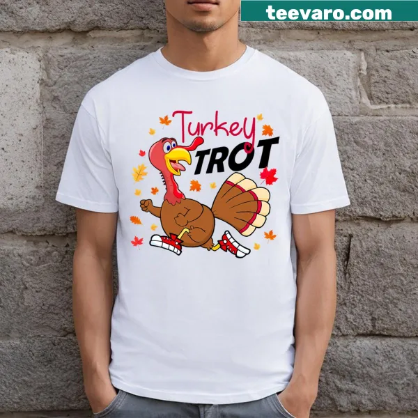 Funny running turkey for Thanksgiving T-shirt