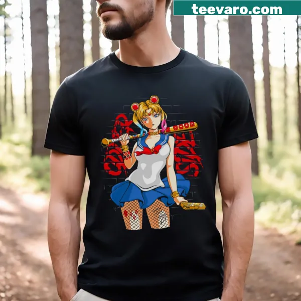Usagi Tsukino illustration on a T-shirt