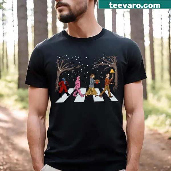 Playful graphic inspired by A Christmas Story on T-shirt