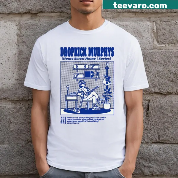 Graphic t-shirt inspired by Dropkick Murphys' music style