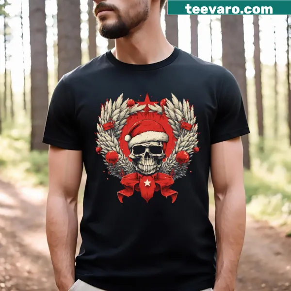 Whimsical Elysian Reckoning Claus graphic t-shirt