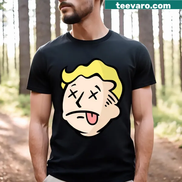 T-shirt featuring the iconic Vault Boy from Fallout