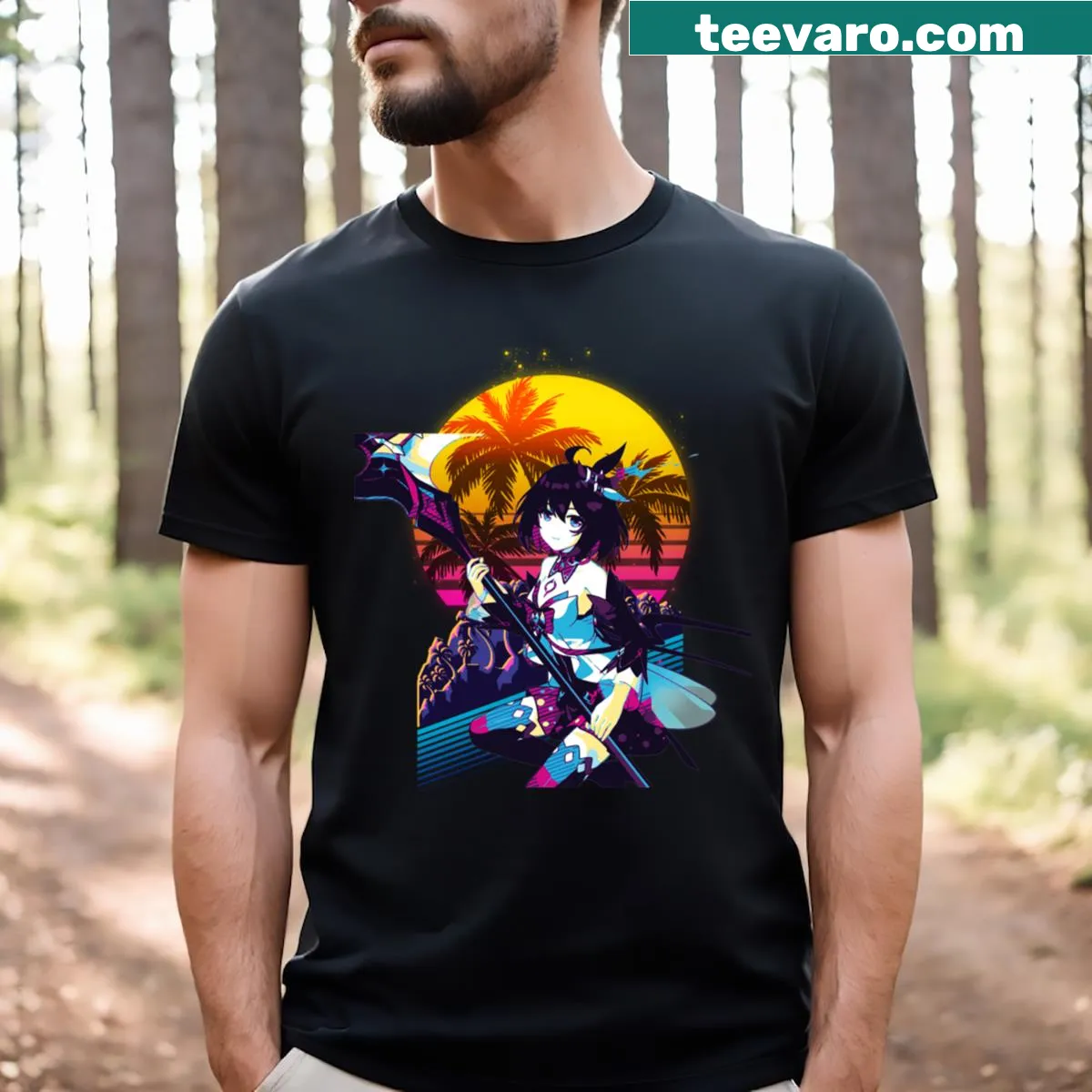 Intricate graphic of a Swallowtail butterfly on T-shirt — on a men's t-shirt