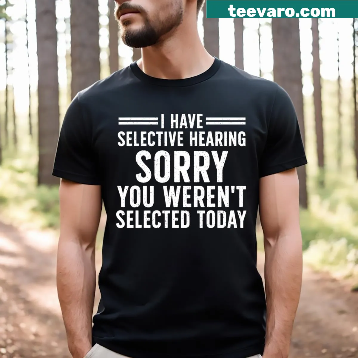Sarcastic sayings T-shirt with bold typography for men — on a men's t-shirt
