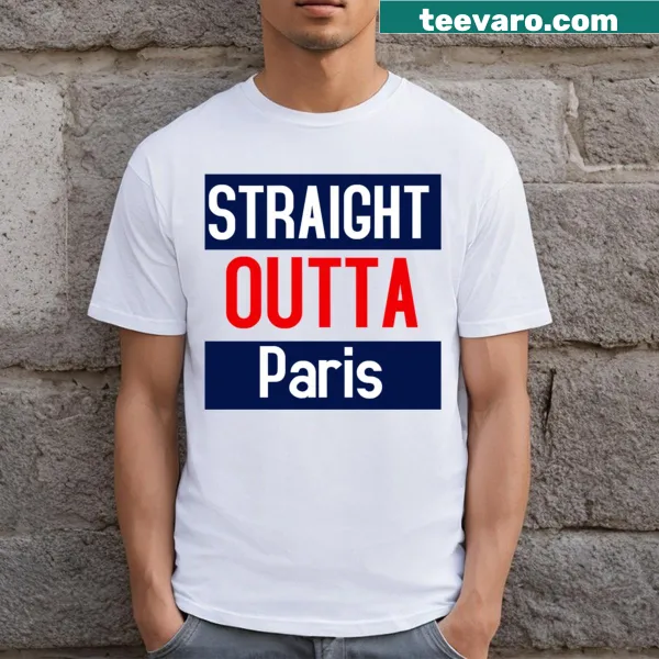 Straight Outta Paris T-shirt with bold typography