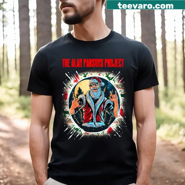 Christmas T-shirt featuring The Alan Parsons Project band design