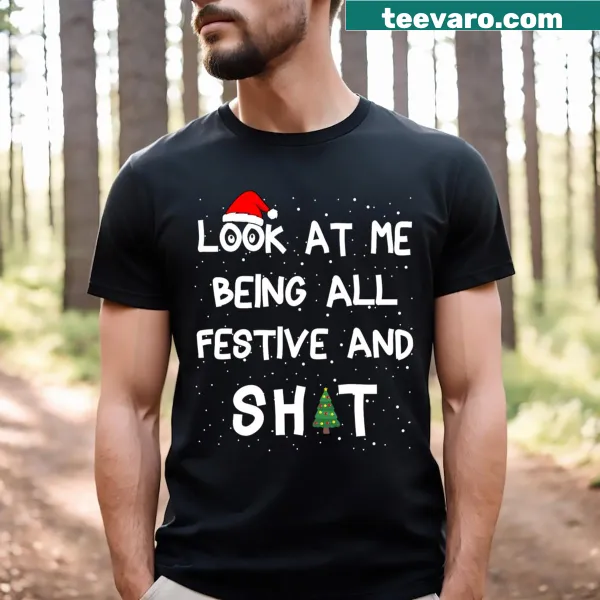 Festive design for matching family Christmas T-shirt
