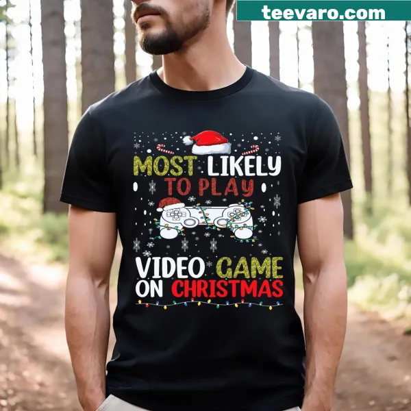 Funny Christmas t-shirt for gamers and video game lovers
