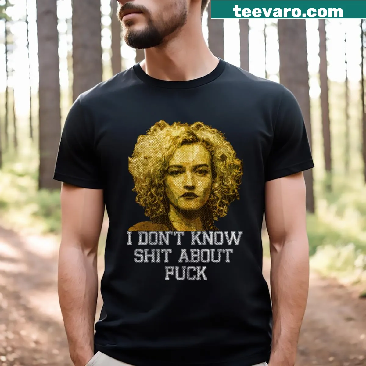 Fresh graphic design inspired by Ruth Langmore on a T-shirt — on a men's t-shirt
