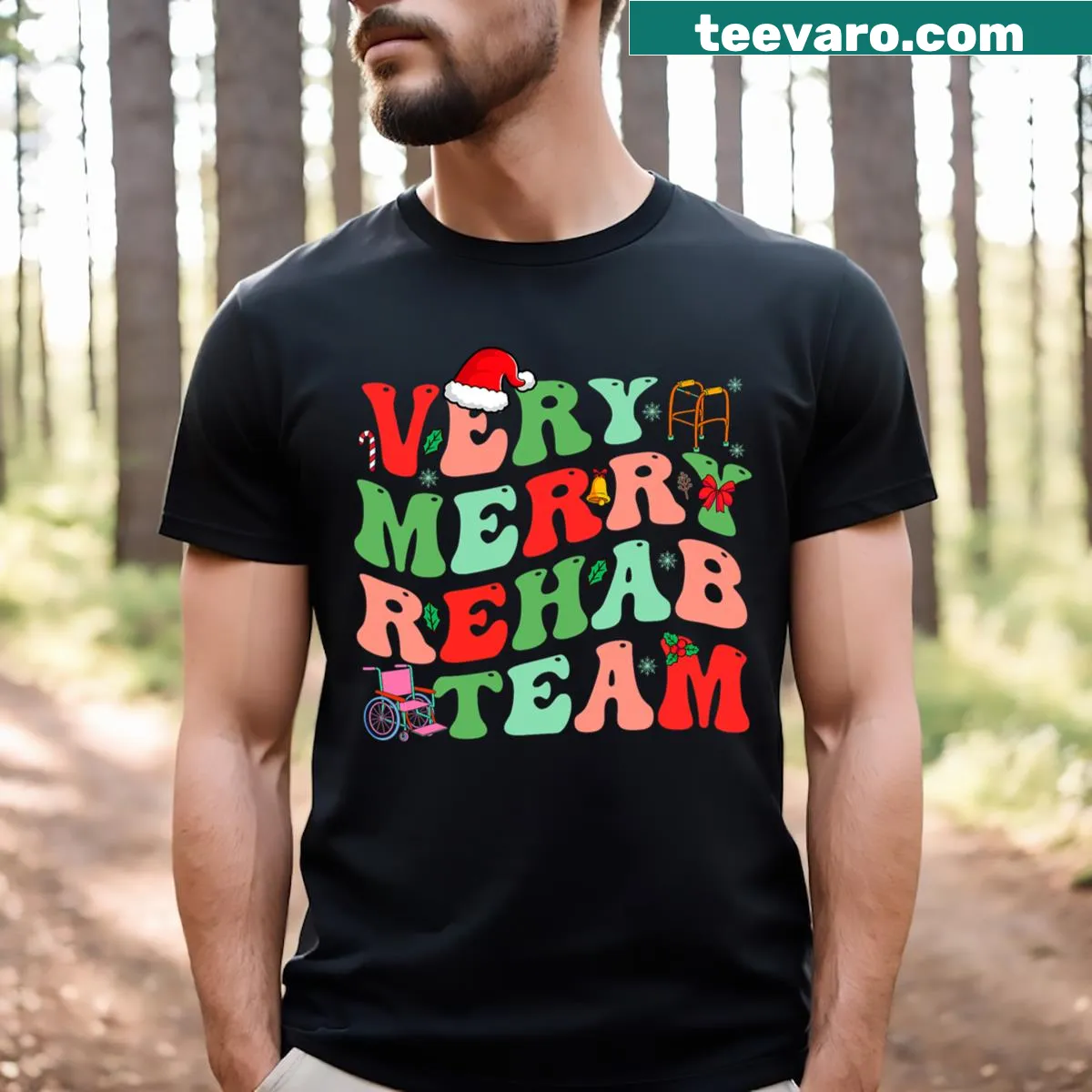 Inspirational T-shirt for rehab team members — on a men's t-shirt