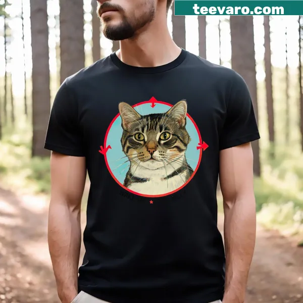 Cute kids t-shirt with silly cat graphics