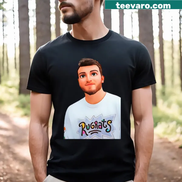 Cartoon illustration of Zane Hijazi on a T-shirt