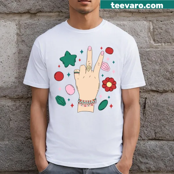 Merry Swiftmas T-shirt featuring playful typography for the holidays