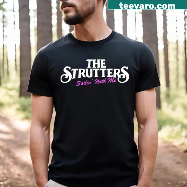 Cartoon Strutters At Sea design on t-shirt