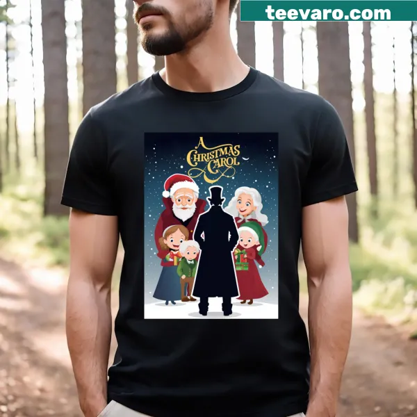 Festive shirt inspired by A Christmas Carol movie.