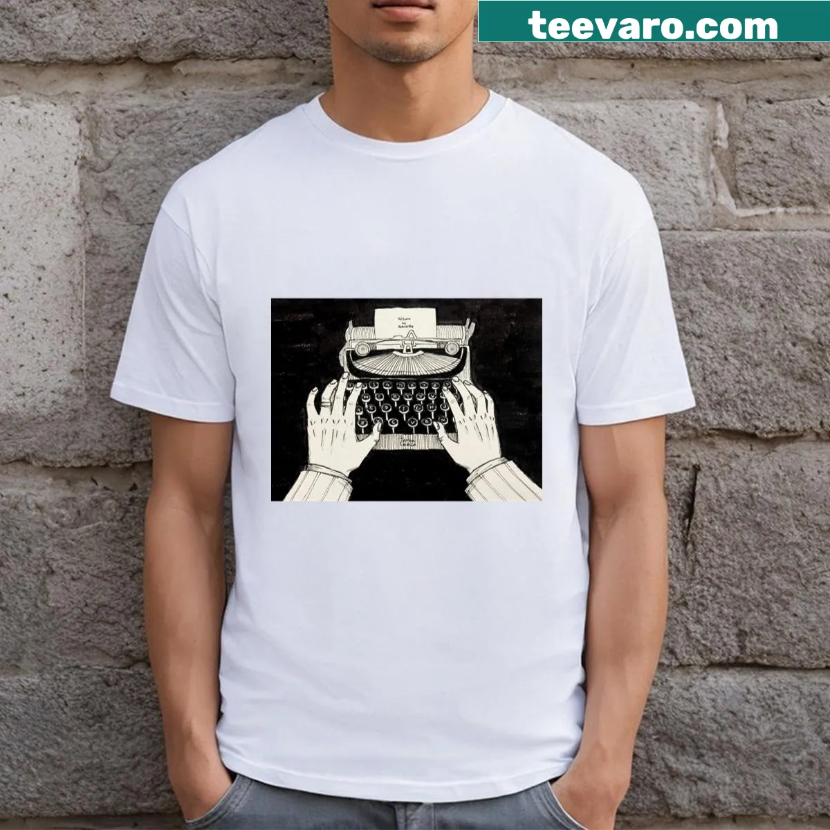 Playful typography t-shirt with the phrase 'Bound To The Craft' for craft lovers. — on a men's t-shirt