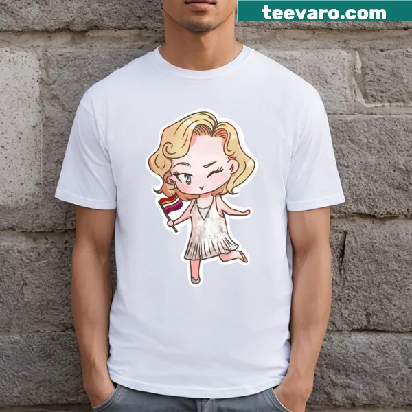 Cute chibi dancer graphic t-shirt for kids.