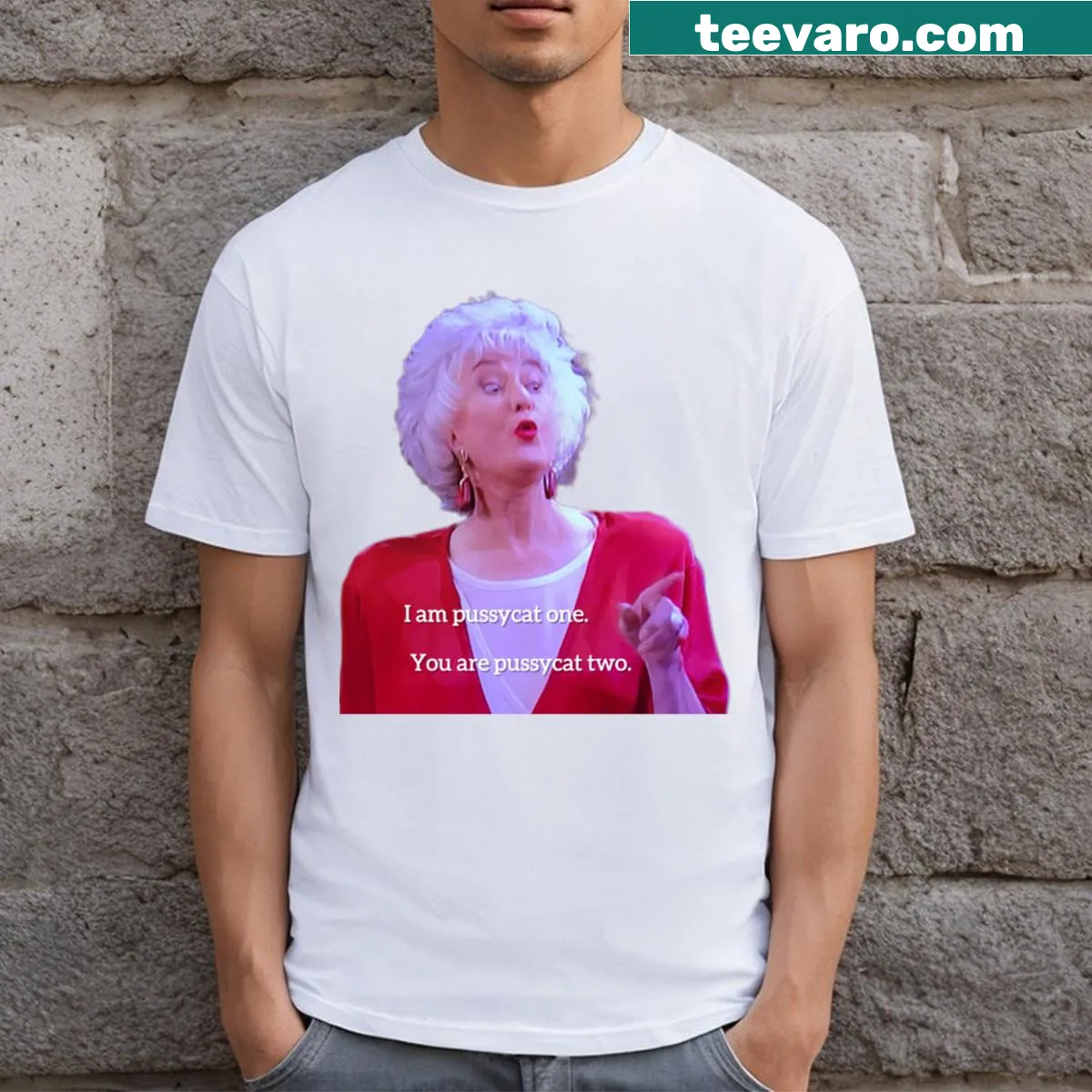 T-shirt featuring a tribute to Dorothy Zbornak from 'The Golden Girls' in classic typography. — on a men's t-shirt