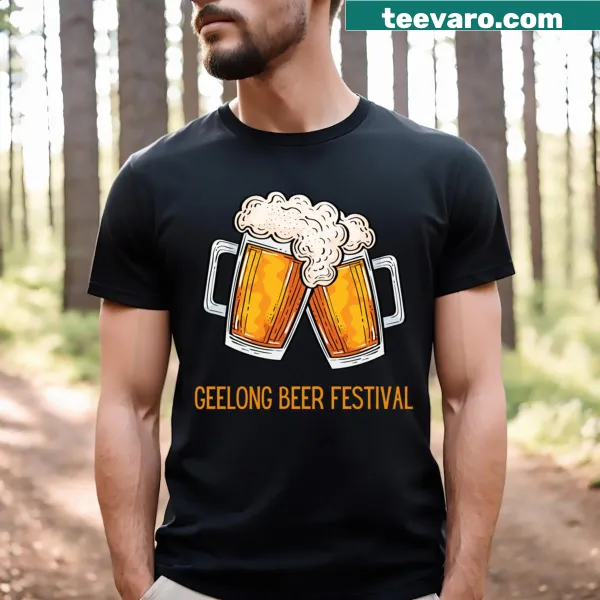 Geelong Beer Festival themed t-shirt capturing festive spirit