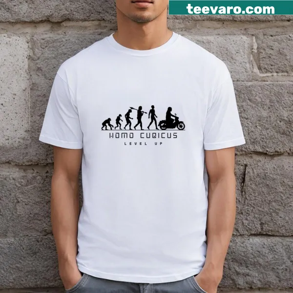 Cute cub evolution T-shirt with playful graphic design