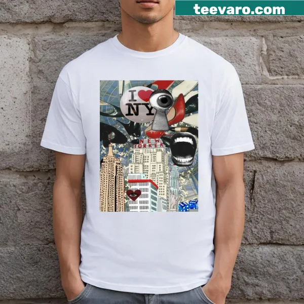 Simple design T-shirt with I Love NY text