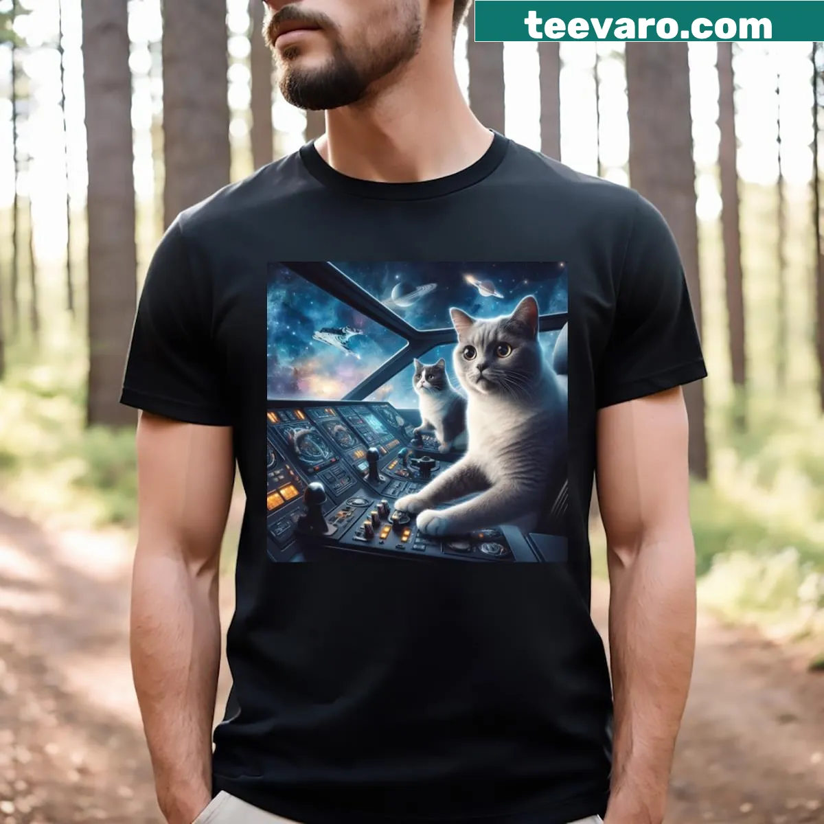Illustration of paws and paint on T-shirt — on a men's t-shirt