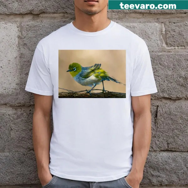 Abstract t-shirt featuring a striking silver eye design