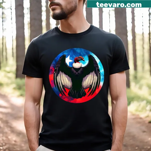 Chilean condor flag and shield emblem t-shirt