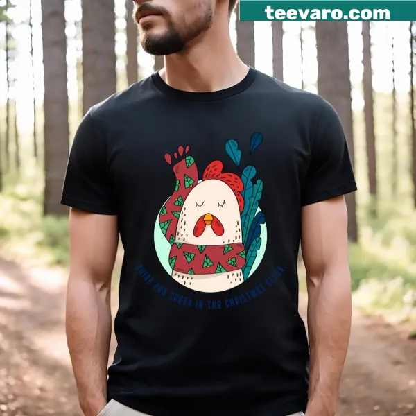 Festive Christmas pets design on T-shirt