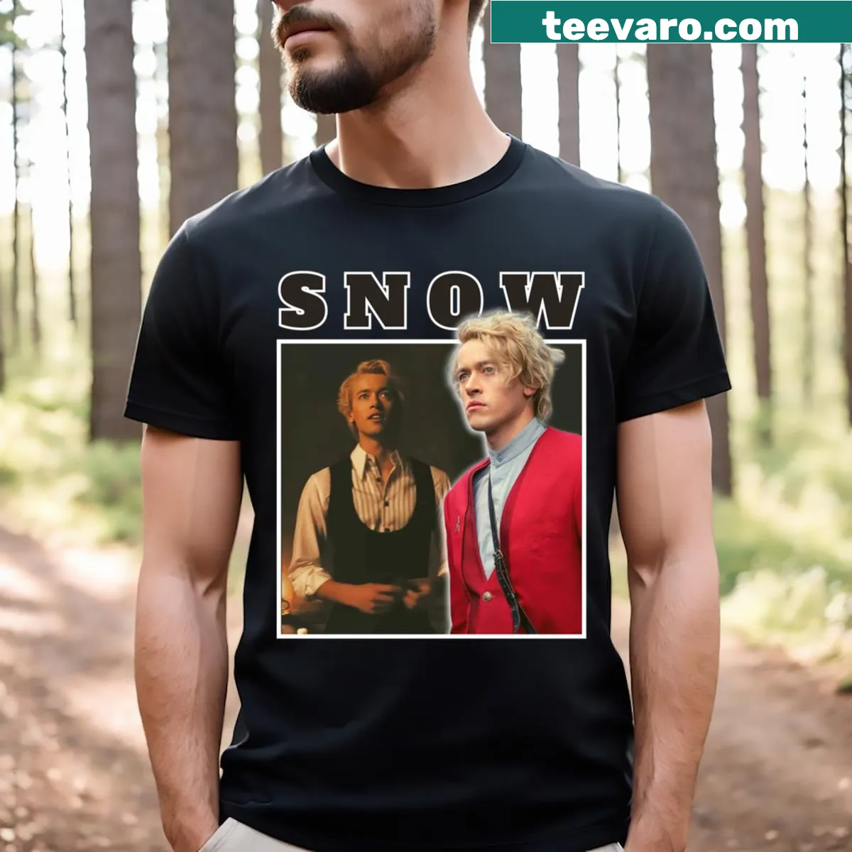 T-shirt inspired by The Hunger Games and Coriolanus Snow. — on a men's t-shirt