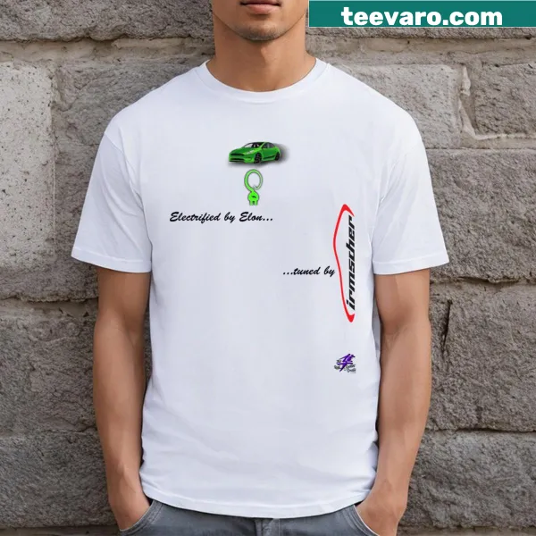 T-shirt featuring the phrase 'Green Energy Tuned' in bold letters