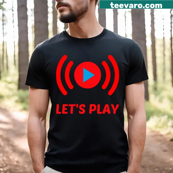 Playful Let's Play T-shirt with simple text