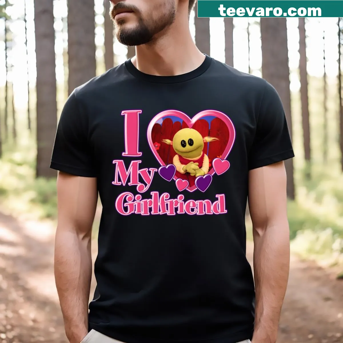 Charming t-shirt with heartfelt text celebrating friendship and Nanalan — on a men's t-shirt