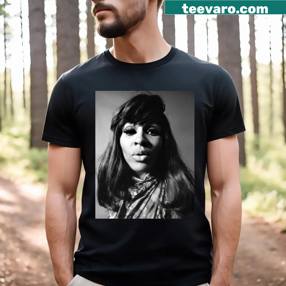 Retro T-shirt featuring a classic turntable design — on a men's t-shirt