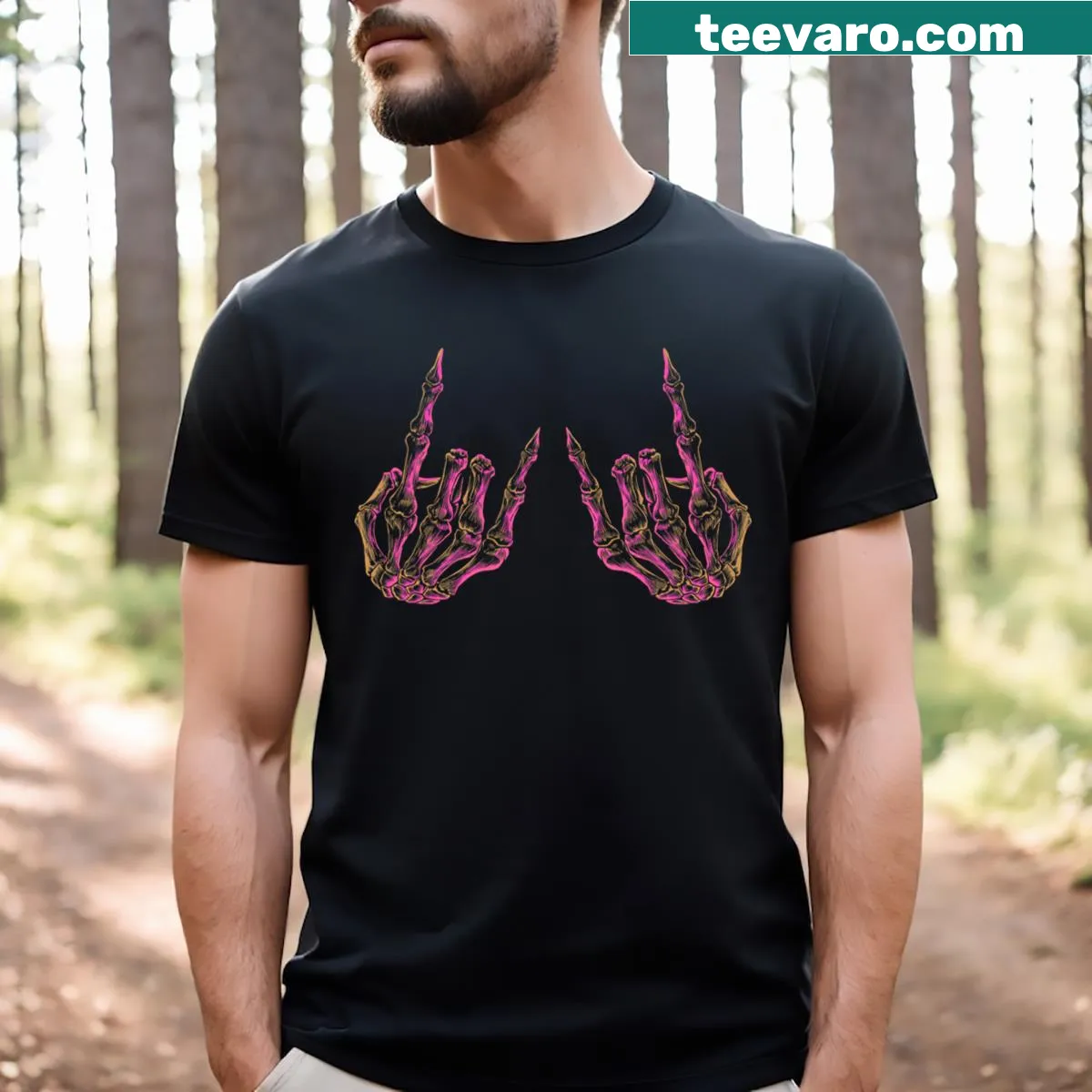 Vintage distressed t-shirt with 'Rock On' slogan for music lovers — on a men's t-shirt