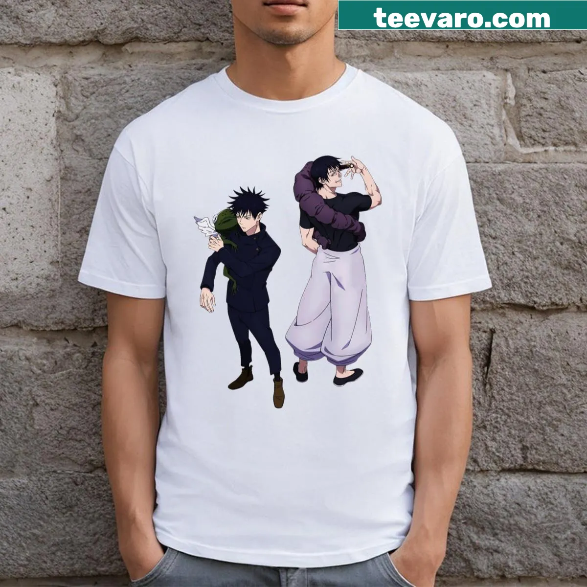 Dynamic illustration of Toji Suguru from Jujutsu Kaisen — on a men's t-shirt