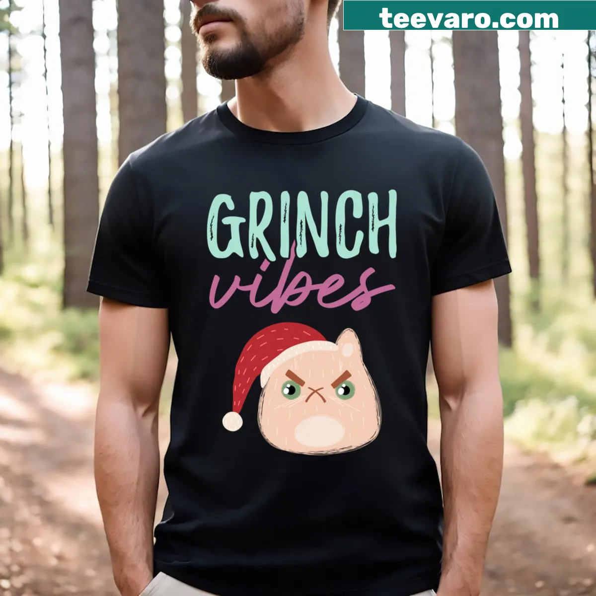 Edgy T-shirt with an anti-Christmas message — on a men's t-shirt