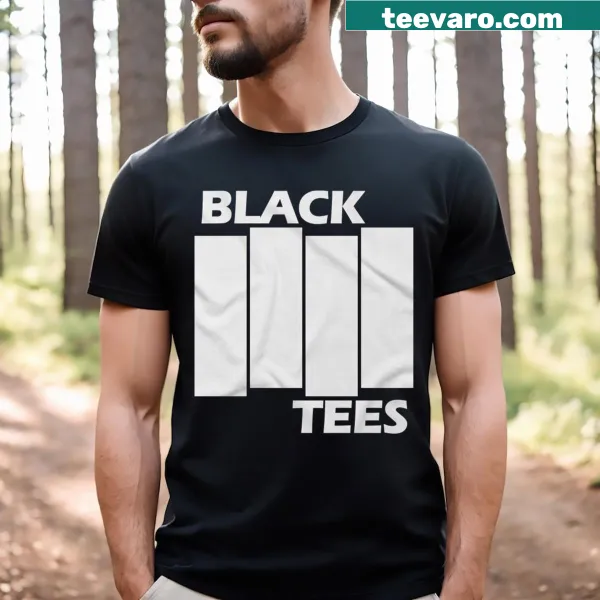 Minimalist typography shirt emphasizing the classic appeal of black tees