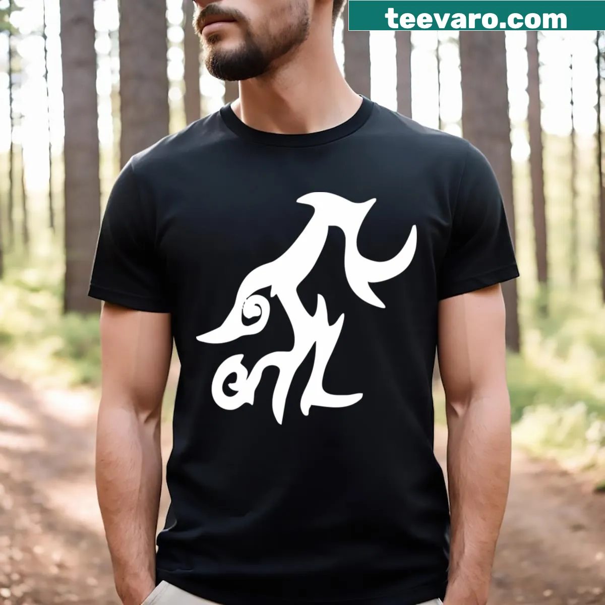 Bloody Roar Roaring Fighters t-shirt featuring dynamic gaming graphics — on a men's t-shirt