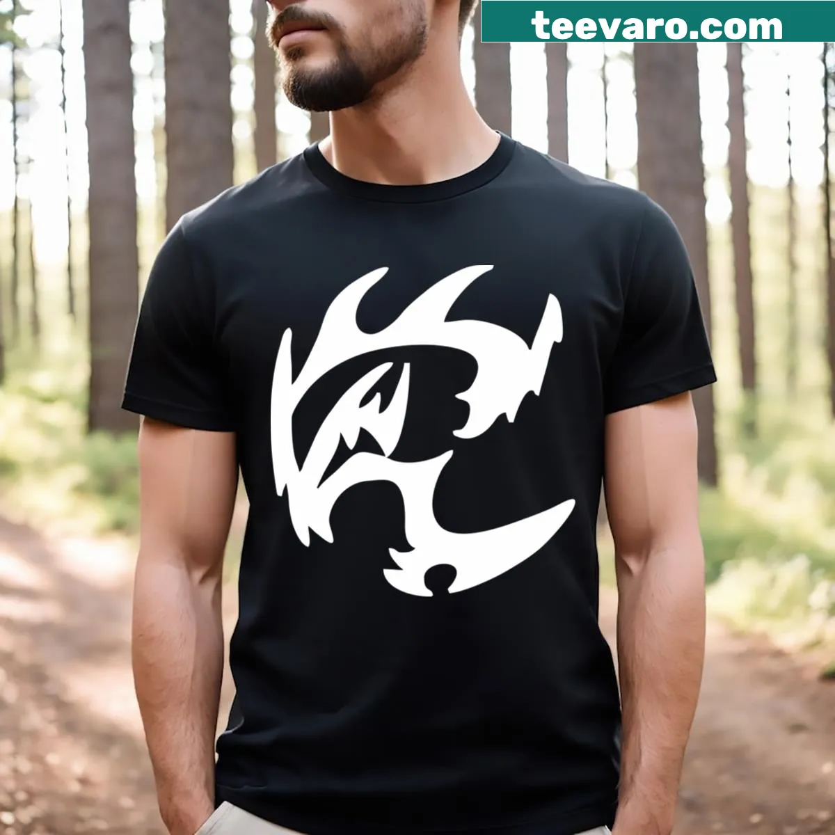 T-shirt featuring Bloody Roar Unleashed logo and dynamic design — on a men's t-shirt