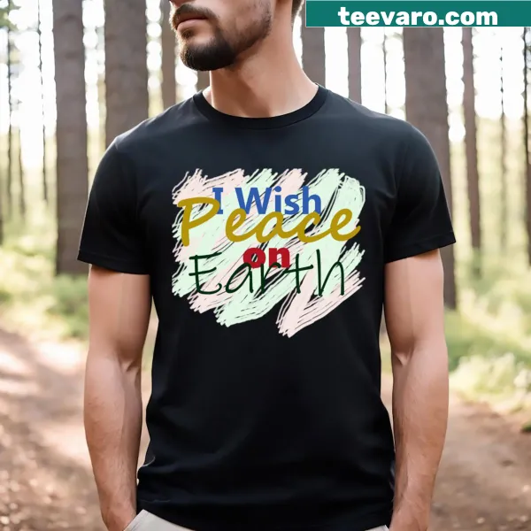 Minimalist typography T-shirt with the phrase 'I Wish'