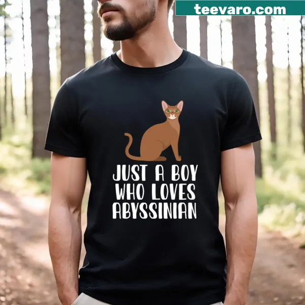 Child's T-shirt celebrating love for Abyssinian cats