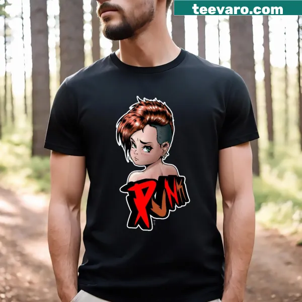 Minimalist T-shirt in a copper tone with elegant design