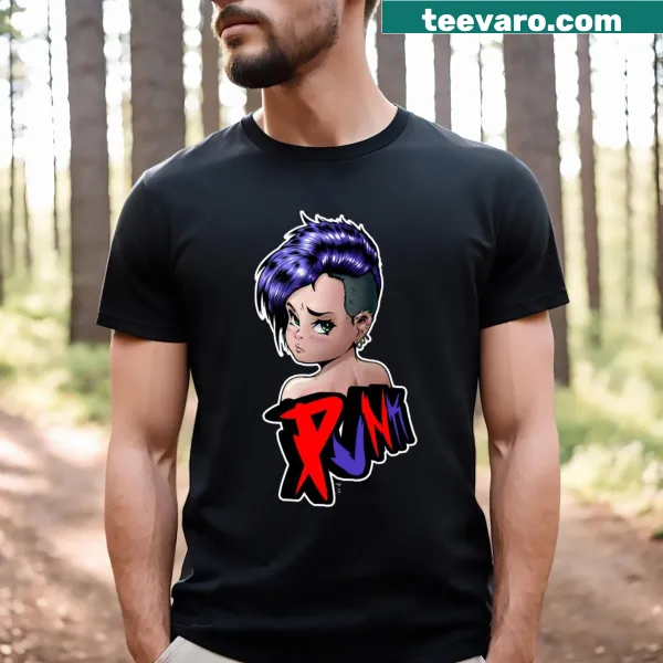 Minimalist dark blue T-shirt without graphics