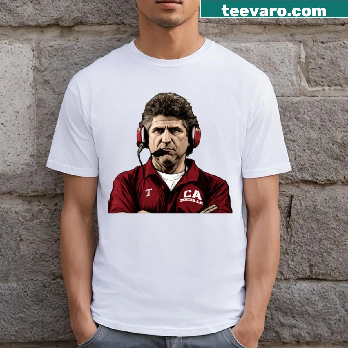 Mike Leach T-shirt celebrating the legendary football coach — on a men's t-shirt